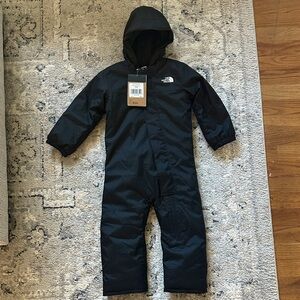 NWT The North Face Black Insulated Hooded Suit